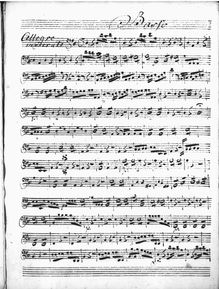 Partition violoncelles (Basso), clavecin Concerto en D, D, Jommelli, Niccolò