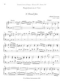 Partition , Grand Jeu, Premier Livre d’Orgue, Op.16, Corrette, Michel par Michel Corrette
