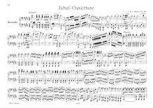 Partition complète, Jubel-Ouverture, Jubilee Overture, E major, Weber, Carl Maria von par Carl Maria von Weber, op.59