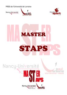 Master STAPS