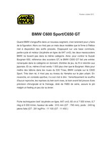 BMW C600 Sport/C650 GT