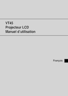 Notice Projecteur NEC  VT45