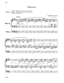 Partition complète, 10 pièces pour orgue, Gigout, Eugène