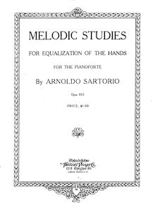 Partition complète, Melodic études pour Equalization of pour mains, Op.853