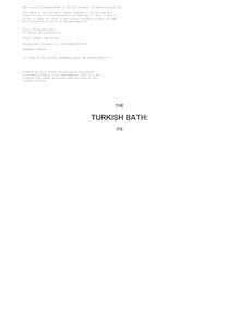 The Turkish Bath - Its Design and Construction
