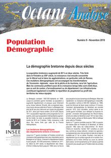 La démographie bretonne depuis deux siècles (Octant Analyse n° 9)