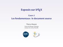 Exposés sur LaTeX - Centre de Physique Théorique UMR 6207