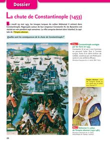 La chute de Constantinople  (1453) - Histoire Géographie 5e