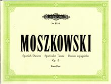 Partition couverture couleur, 5 Spanish Dances, Op.12, Moszkowski, Moritz par Moritz Moszkowski