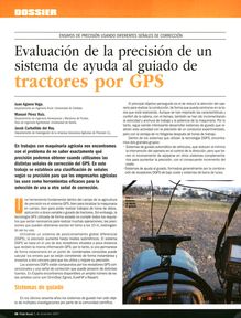 Evaluación de la precisión de un sistema de ayuda al guiado de tractores por GPS