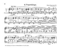 Partition , Lento, 11 Vesper Bénévoles, Op.14, Elgar, Edward