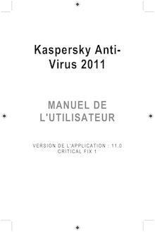 Kaspersky Anti- Virus 2011