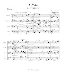 Partition , Valse,  No.6 en D major, Rondeau, Michel
