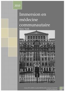 rapport - Immersion en médecine communautaire