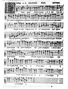 Partition Settimo (Seventh), madrigaux pour 5, 6, 7 et 8 voix, Madrigali a 5. 6. 7. & 8. voci.