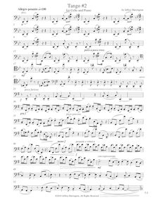 Partition de violoncelle, Tango No.2 pour violoncelle et Piano