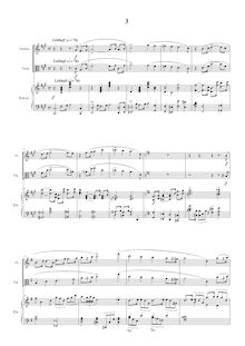 Partition , Lebhaft, partition complète, Piano Trio No.1, Klaviertrio Nr.1 in A-Dur par Albin Fries