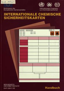 Handbuch zur Erstellung Internationaler Sicherheitskarten für den Umgang mit Chemikalien