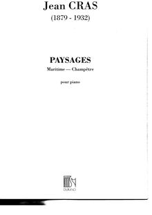 Partition Paysage Maritime, Paysages, Cras, Jean