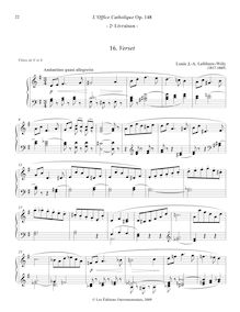 Partition , Verset (G major), L’Office Catholique, Op.148, Lefébure-Wély, Louis James Alfred par Louis James Alfred Lefébure-Wély