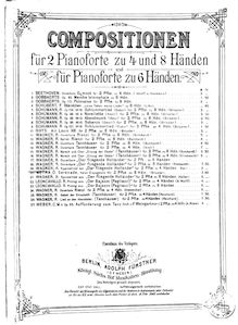 Partition Piano 1, Der fliegende Holländer, The Flying Dutchman par Richard Wagner