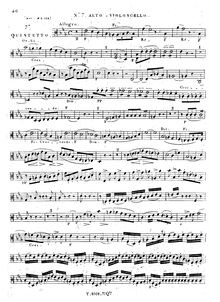 Partition viole de gambe 2 (same as Cello1), corde quintette No.7, Op.23