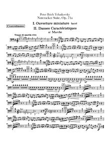 Partition Basses, pour Nutcracker, Щелкунчик, Tchaikovsky, Pyotr par Pyotr Tchaikovsky