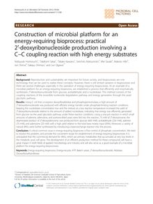 Construction of microbial platform for an energy-requiring bioprocess: practical 2′-deoxyribonucleoside production involving a C−C coupling reaction with high energy substrates