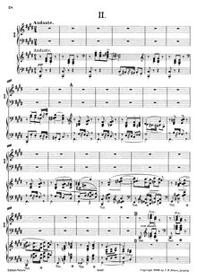 Partition , Andante, Concerto pour le piano, Op. 59, Moszkowski, Moritz