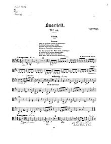 Partition viole de gambe, corde quatuor No.13, Op.49, B minor, Hirschbach, Herrmann