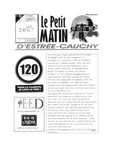 LE PETIT MATIN D ESTREE-CAUCHY N°13 - OCTOBRE 2007: RUE DE L AVENIR A 20 ANS