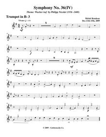 Partition trompette 3, Symphony No.36  Christmas Symphony , F major