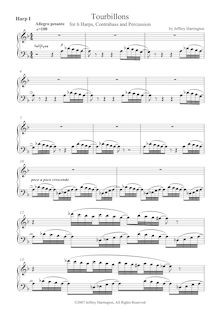 Partition harpe 1, Tourbillons, Harrington, Jeffrey Michael