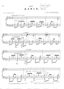 Partition complète, Banjo No.2, Op.82, Gottschalk, Louis Moreau