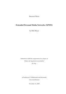 Extended personal media networks (XPMN) [Elektronische Ressource] / by Dirk Meyer