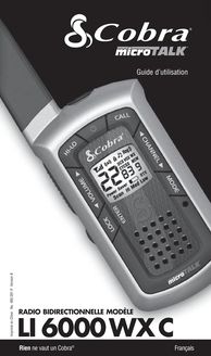 Notice Radio Cobra  LI 6000-2 WX
