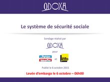 Sondage Odoxa sur le système de sécurité sociale
