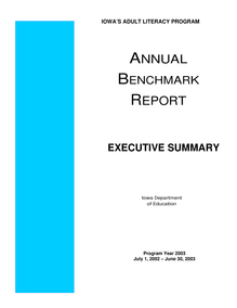 Program Year 2003 Benchmark Executive Summary