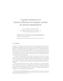 A gentle introduction to formal verification of computer systems