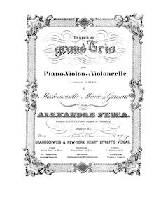 Partition Piano, Piano Trio No.3, Op.23, G major, Fesca, Alexander