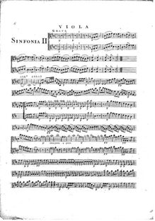 Partition altos, 6 Symphonies, G.503-508 (Op.12), D major, E♭ major, C major, D minor, B♭ major, A major par Luigi Boccherini