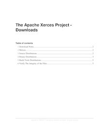 The Apache Xerces Project - Downloads