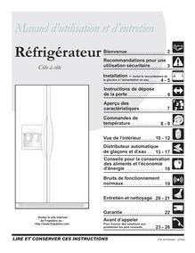 Notice Réfrigérateur Frigidaire  FSC23F7DSB4