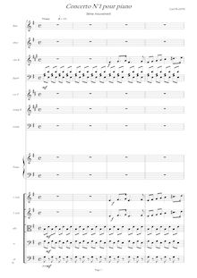 Partition , Vivace, Piano Concerto No.1, Plante, Cyril