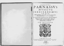 Partition Partitura (=Basso continuo), Parnassus Musicus Ferdinandaeus