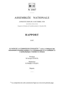 Rapport fait au nom de la Commission d - N° 3507 ASSEMBLÉE NATIONALE
