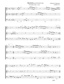 Partition , Eccho Aire en D minor, VdGS No.114 - partition complète, Aris pour 3 violes de gambe