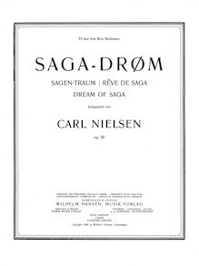 Partition complète, Saga-drøm, Op.39, Sagen Traum - Dream of Saga