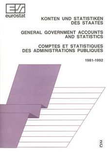 General government accounts and statistics 1981-1992