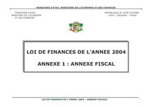 annexe fiscale 2004